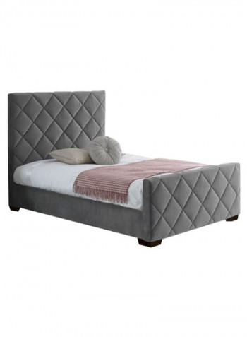 Bed Frame Without Mattress Grey 200 x 200centimeter