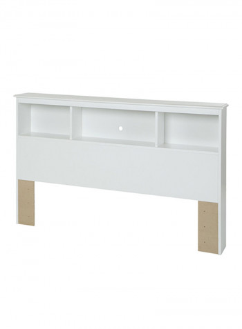 Reevo Full Mates Headboard Bed With Mattress White Queen