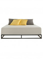 Avey Frame Platform Bed With Mattress Black