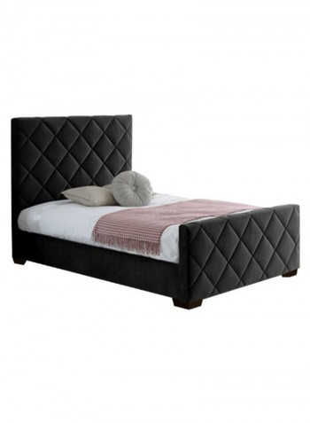 Bed Frame Without Mattress Black 200 x 200centimeter
