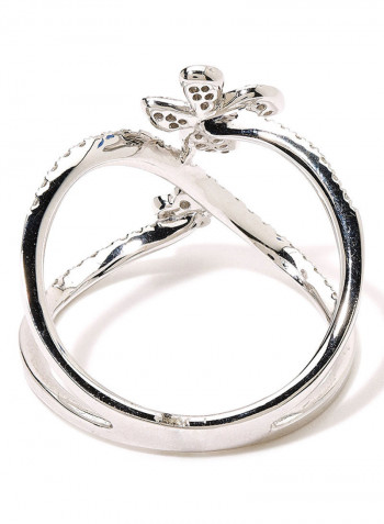 18K White Gold Exquisite Design Diamond Ring