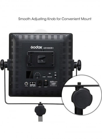 LED1000Bi II LED Dimmable Video Light Black