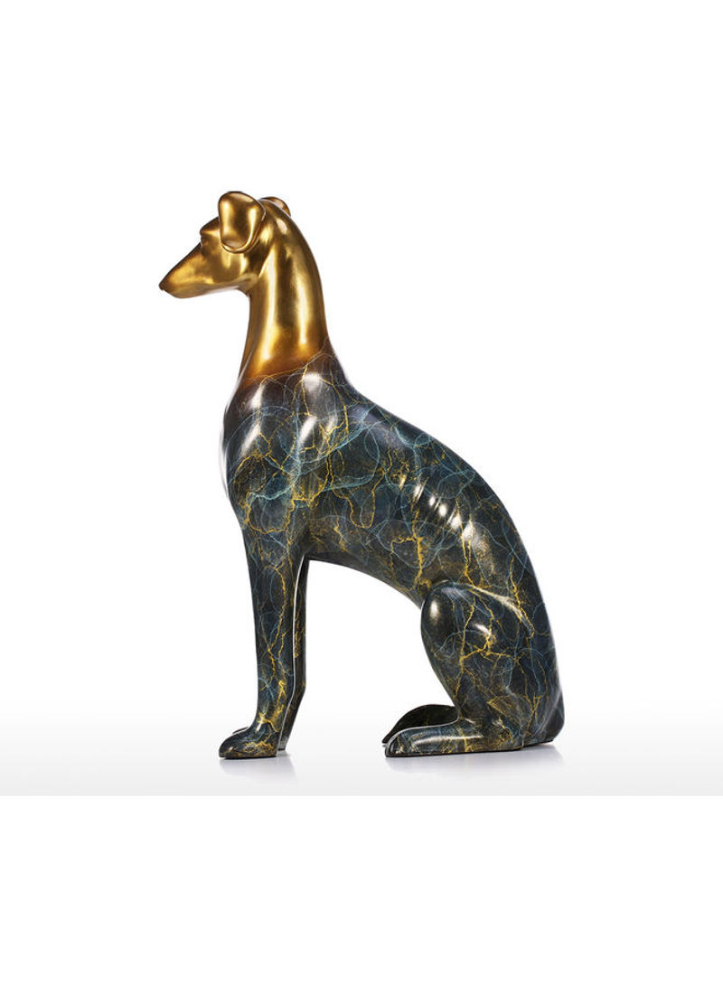 Labrador Dog Sculpture Multicolour 35x24x13cm