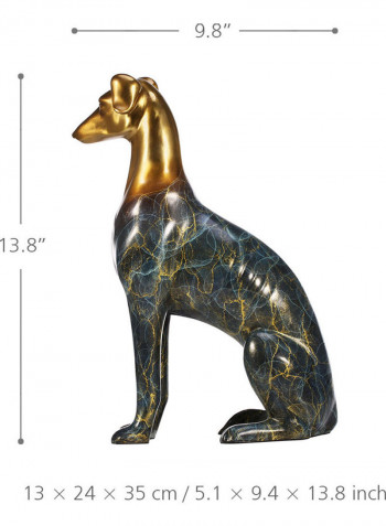 Labrador Dog Sculpture Multicolour 35x24x13cm