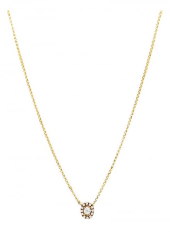 18K Gold Diamond Studded Necklace