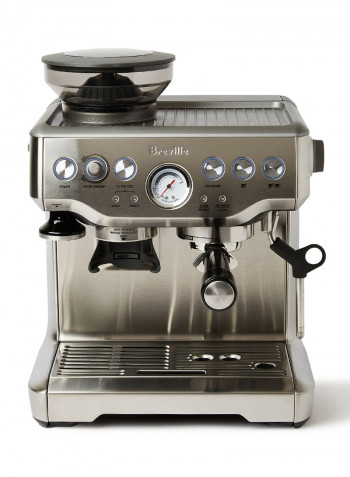 Barista Espresso Machine With 500G Global Coffee Bean 2 l 1850 W BES870BSS silver