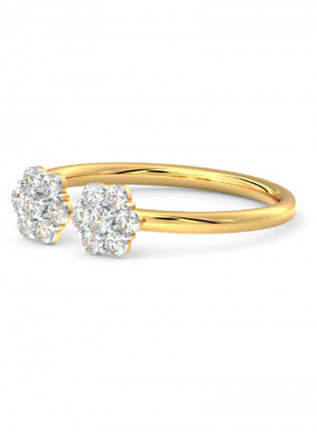 18K Gold Exquisite Design Diamond Ring