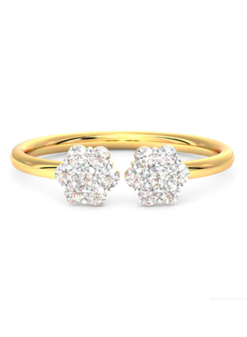 18K Gold Exquisite Design Diamond Ring