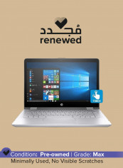 Renewed - Pavilion X360 14BA153CL Laptop With 14-Inch Touchscreen Display, Intel Core i5 Processor/8th Gen/8GB RAM/1TB HDD/Integrated Graphics Silver