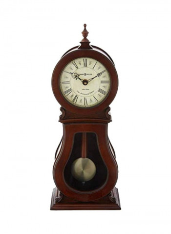 Arendal Mantel Clock Brown 4.5x6.5x16.5inch