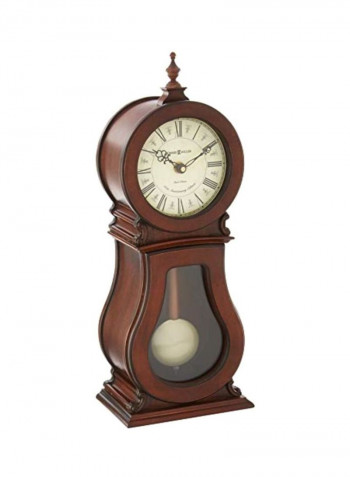 Arendal Mantel Clock Brown 4.5x6.5x16.5inch