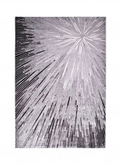 Adele Collection Carpet Modern Contemporary Area Rug Dark Grey/Black 250x350centimeter