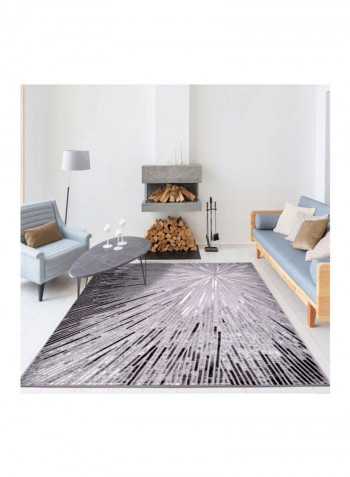 Adele Collection Carpet Modern Contemporary Area Rug Dark Grey/Black 250x350centimeter