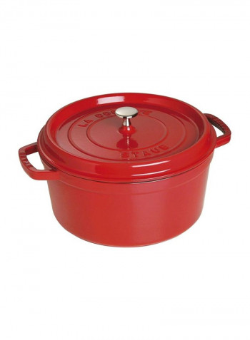 2-Piece Round Cocotte Cherry 13.9x11x7.2inch