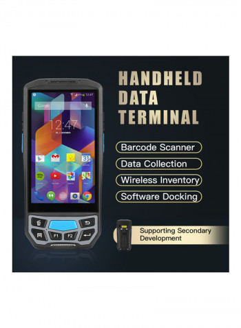 Portable Handheld Wireless Data Terminal Smart Printer Black