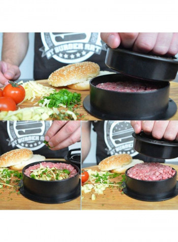 Hamburger Meat Press Tool Black 13 x 13 x 7centimeter