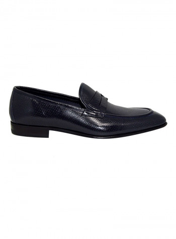 Men's Perforated Slip-On Shoes Navy