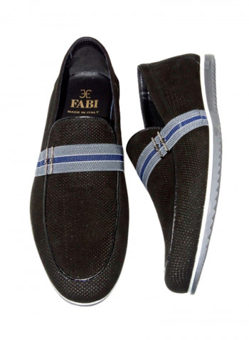 Men's Solid Loafers أسود