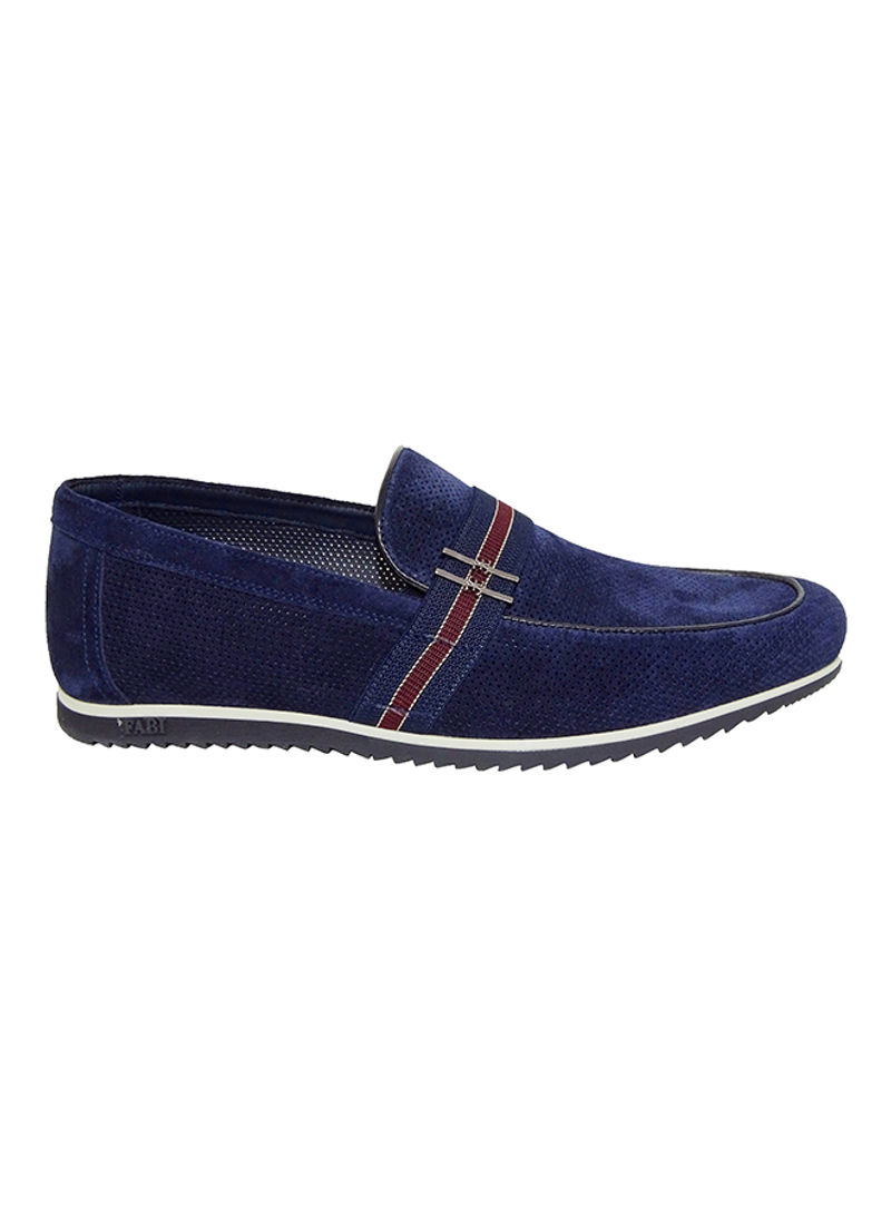 Men's Solid Loafers Navy