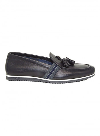 Men's Tassel Detail Loafers أسود