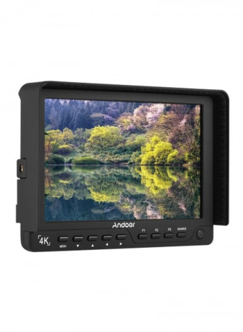 4K HD On-Camera Field Monitor 7-Inch EU Plug 7inch Black