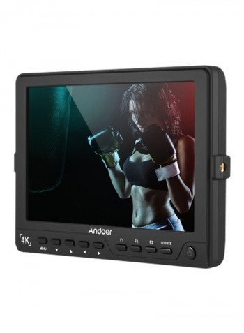 4K HD On-Camera Field Monitor 7-Inch EU Plug 7inch Black
