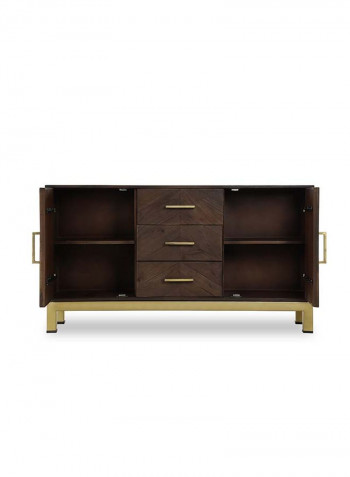 Almeda Sideboard Brown 141 x 43 x 76cm