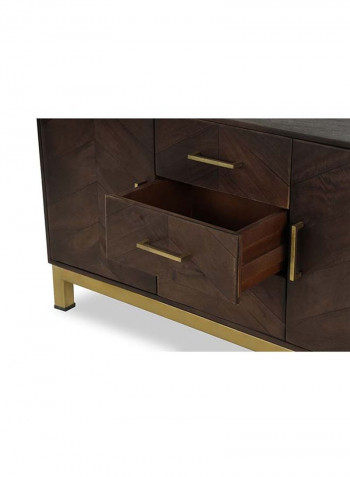 Almeda Sideboard Brown 141 x 43 x 76cm
