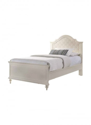Bellamy Wooden Bed Antique White 150 x 200cm
