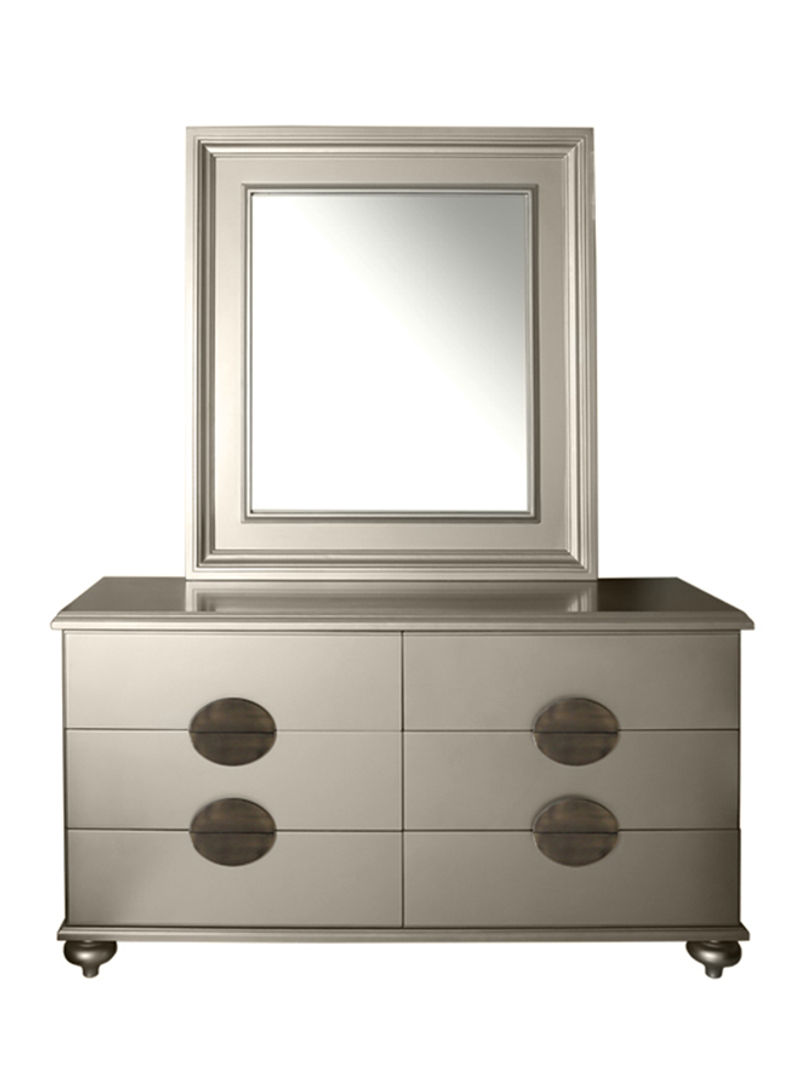 Boston Dresser And Mirror Gold 150x80x48centimeter