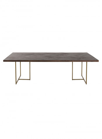Bruno Long Dining Table Brown 240x110x75cm