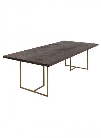 Bruno Long Dining Table Brown 240x110x75cm