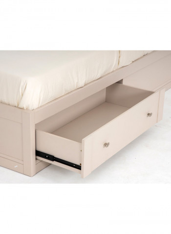 Orlando King Bed Off White 180 x 200cm
