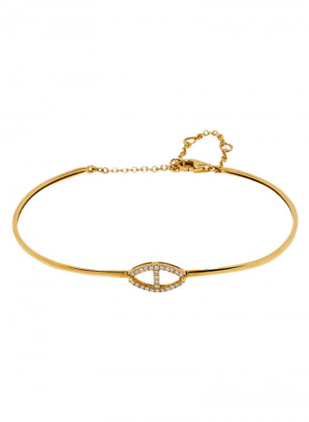 18K Gold Elegant Diamond Bracelet