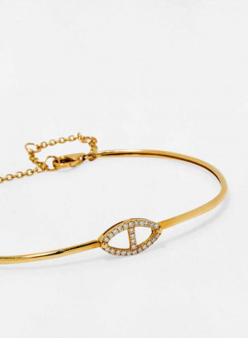 18K Gold Elegant Diamond Bracelet
