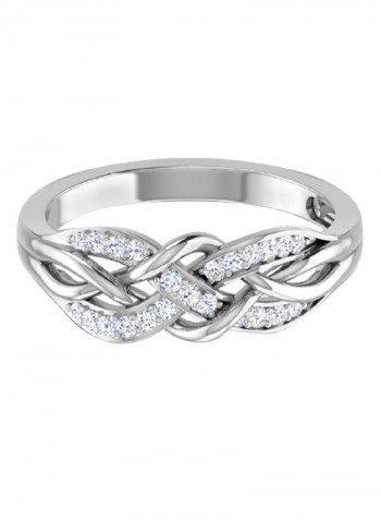 18K White Gold Exquisite Design Glory Diamond Ring