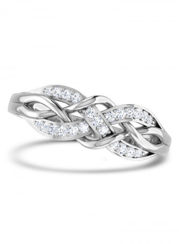 18K White Gold Exquisite Design Glory Diamond Ring