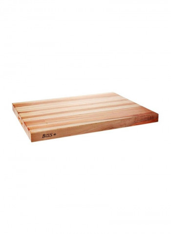 Wooden Reversible Cutting Board Beige 30x23x2.25inch