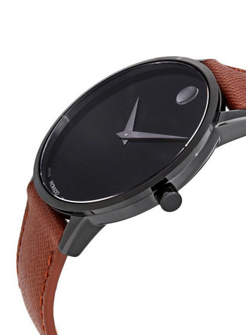 Men's Museum Black Dial 40mm Swiss Quartz Watch 0607198