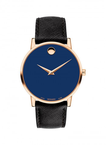 Men's Museum Blue Dial 40mm Swiss Quartz Watch 0607266