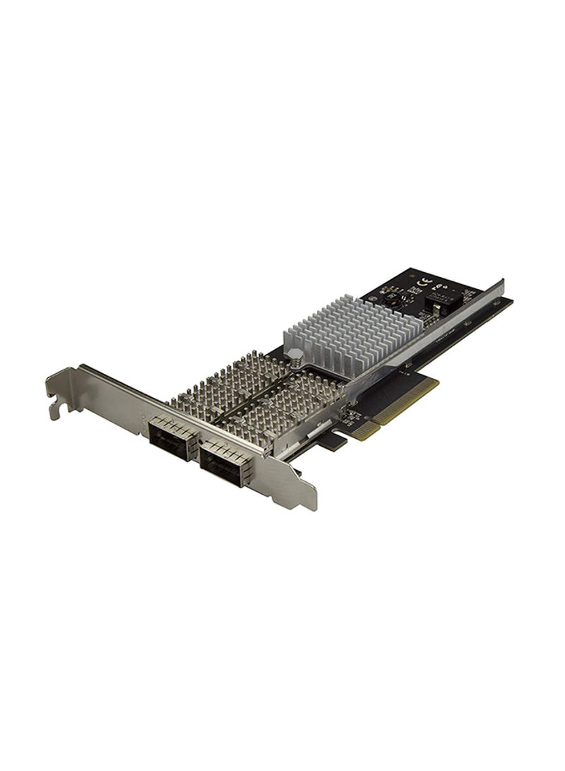 Dual Port QSFP+ Server NIC Card PEX40GQSFDPI Silver/Black