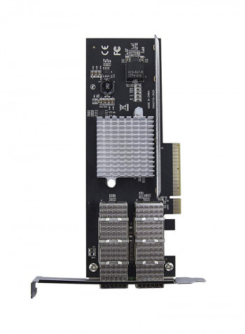 Dual Port QSFP+ Server NIC Card PEX40GQSFDPI Silver/Black