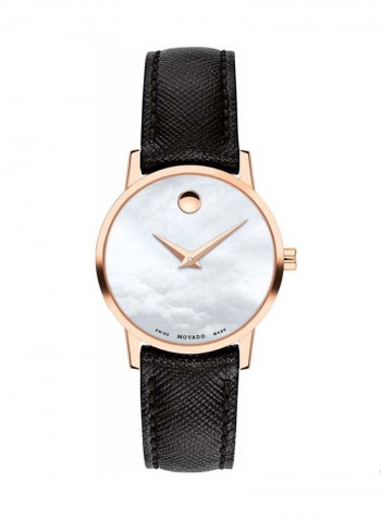 Women's Museum White Mother Of Pearl Dial 28mm Swiss Quartz Watch 0607424