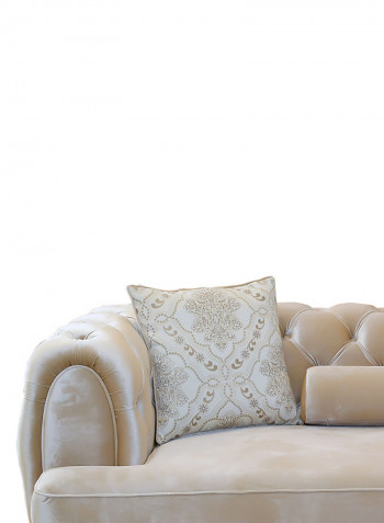 2-Seater Darian Sofa Beige 204x80x103centimeter
