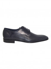 Men's Perforated Lace Up Oxfords Navy