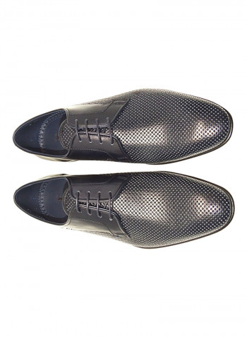 Men's Perforated Lace Up Oxfords Navy