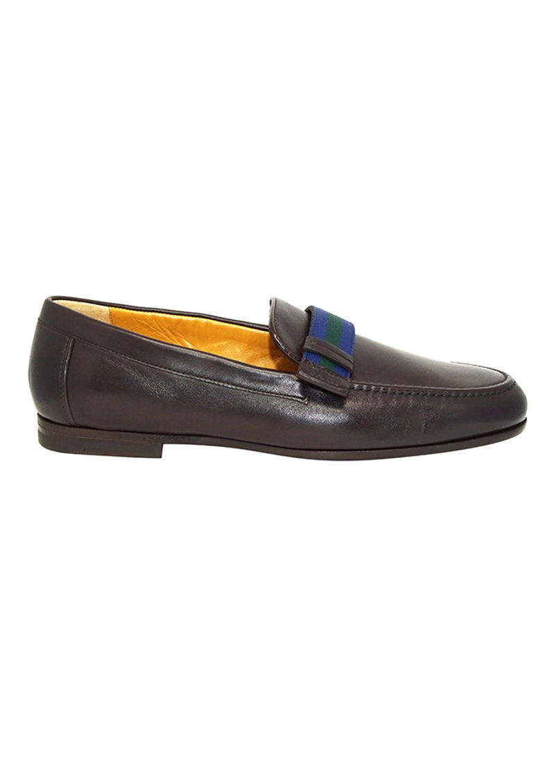 Men's Strap Detail Loafers Brown