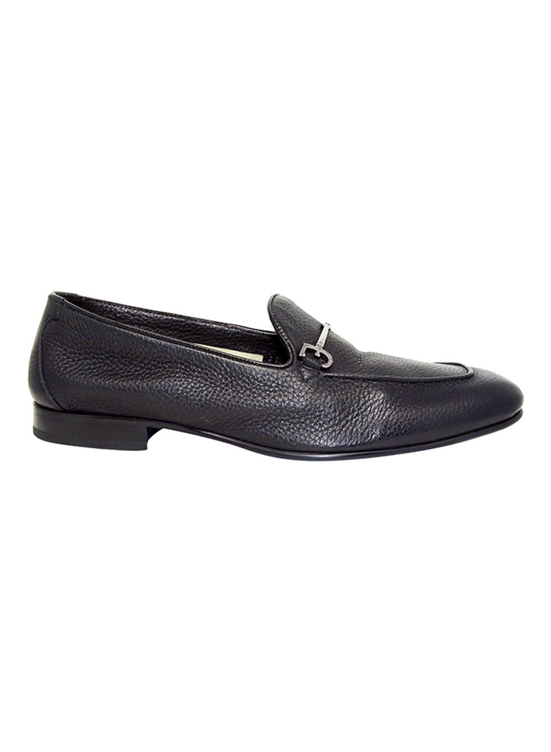 Men's Metal Detail Slip-On Shoes Black