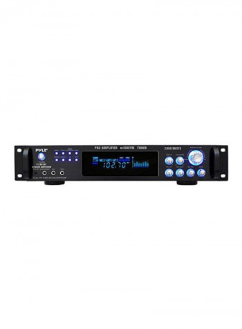 Hybrid Pre-Amplifier With AM/FM Tuner P2001AT Black
