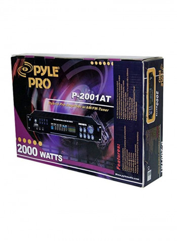 Hybrid Pre-Amplifier With AM/FM Tuner P2001AT Black